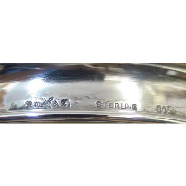 Vintage Early 20th Century Sterling Silver Vanity Jars - A Pair For Sale - Image 10 of 12