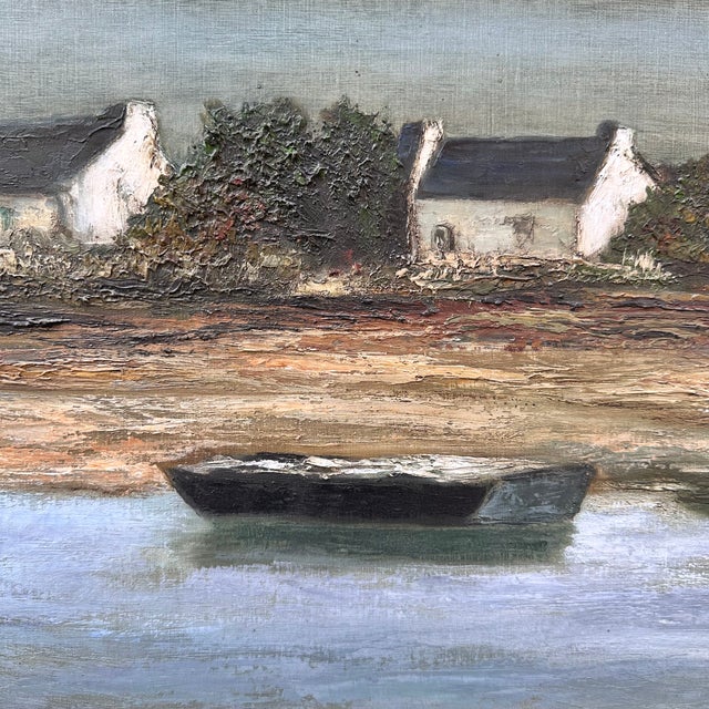 Ronald, Cabins of French Brittany, 20th Century, Oil Painting on Canvas, Framed For Sale - Image 7 of 18