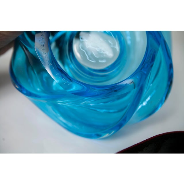 Handmade Swirl Murano Glass Candleholder by Vistosi, 2014 For Sale - Image 11 of 18