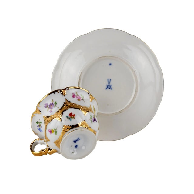 Cup with Saucer from Meissen For Sale - Image 4 of 5