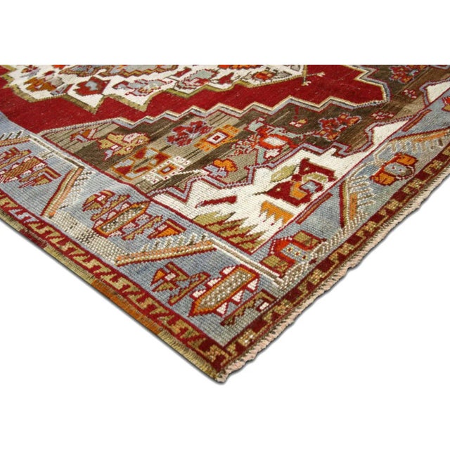 Illustration 1960s Turkish Oushak Rug For Sale - Image 3 of 6
