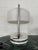 Table Lamp in Steel and Plastic with Travertine Marble Base, 1970s For Sale - Image 3 of 6