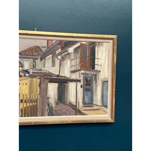 Gunnar Svensson, Urban Street, 1960s, Oil on Canvas, Framed For Sale - Image 9 of 16