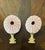 Coastal 1970s Gorgeous Pink Urchins Lamp Finials Pair For Sale - Image 3 of 4