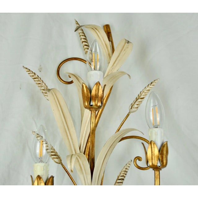 Gold French Sconce, 1970s For Sale - Image 8 of 10