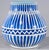 Late 20th Century Late 20th-C. Chinese Export Blue and White Pottery Vessels / Vases - Pair For Sale - Image 5 of 6