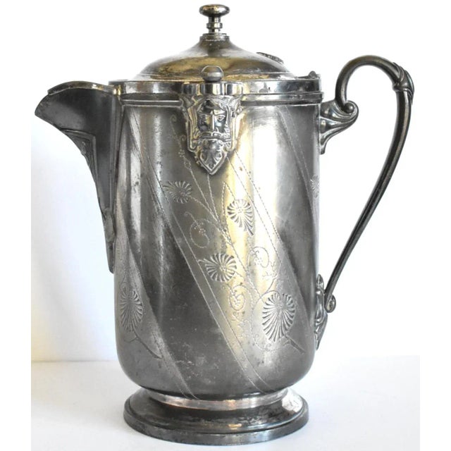 Antique C.1870s Reed & Barton Silver Plate Water Pitcher For Sale - Image 13 of 13