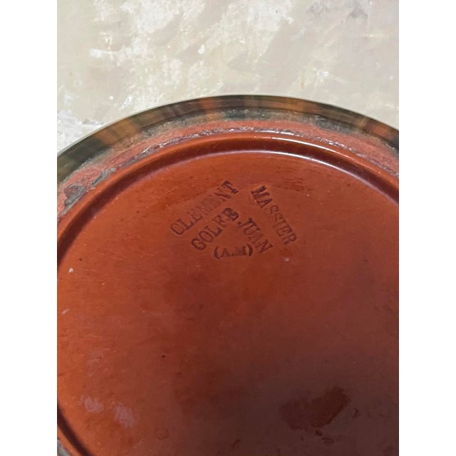 Green Clement Massier Golfe Juan Pinched Vase For Sale - Image 8 of 9