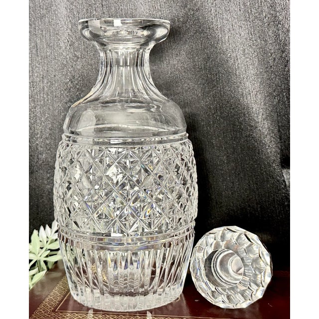 Transparent Vintage Waterford Castletown Blown Glass Decanter For Sale - Image 8 of 9