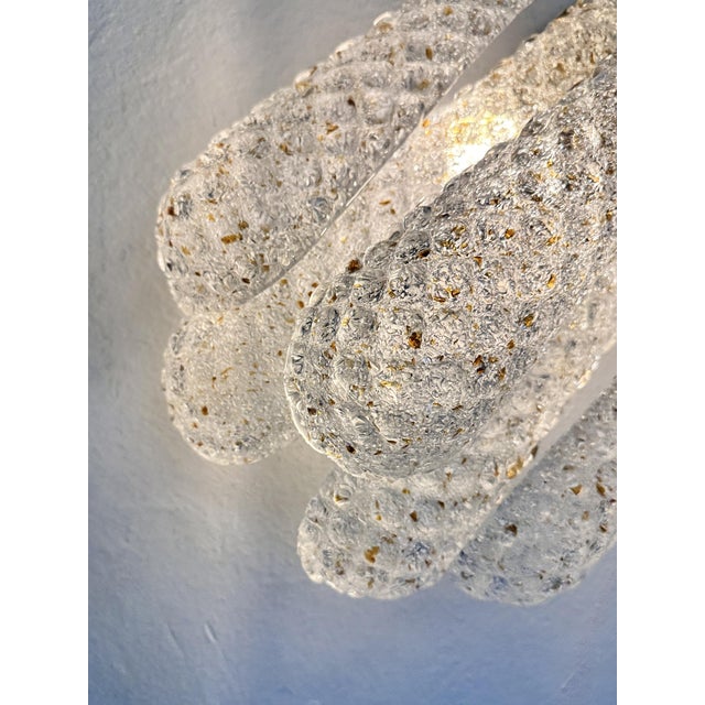 Contemporary Mid-Century Modern "Conchiglie" Murano Glass Gold Wall Sconce-Set of Two For Sale - Image 10 of 10