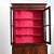Edit Early 19th Century French Louis Philippe Mahogany Bibliotheque with Silk Interior For Sale - Image 13 of 15