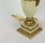 Wood Retro Yellow Hand Painted Gold Pattern Trophy Table Lamp, Brunschwig & Fils Old Collection For Sale - Image 7 of 9