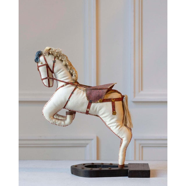 French Decorative Horse in Moleskin with Saddle and Harness, 20th Century For Sale - Image 4 of 11