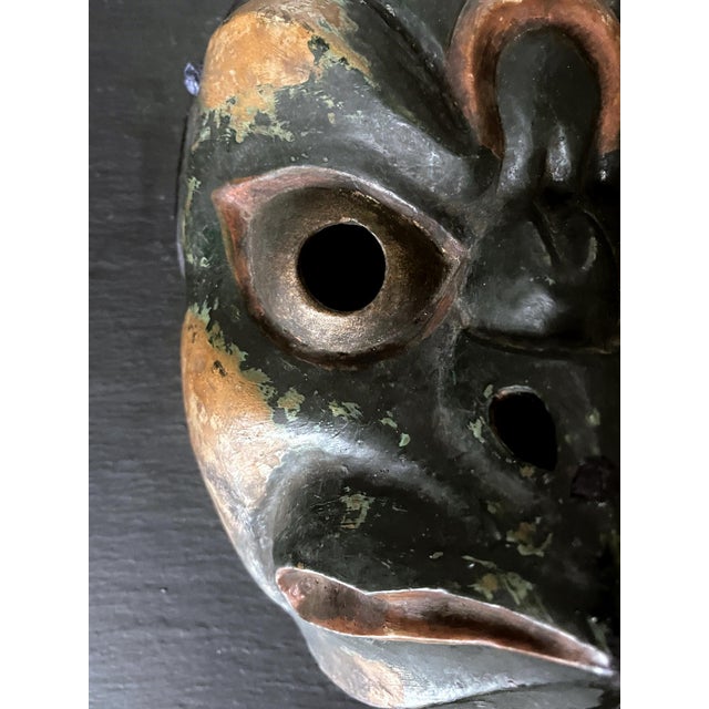 Japanese Wood Bugaku Mask of Korobase Edo Period For Sale In Atlanta - Image 6 of 18