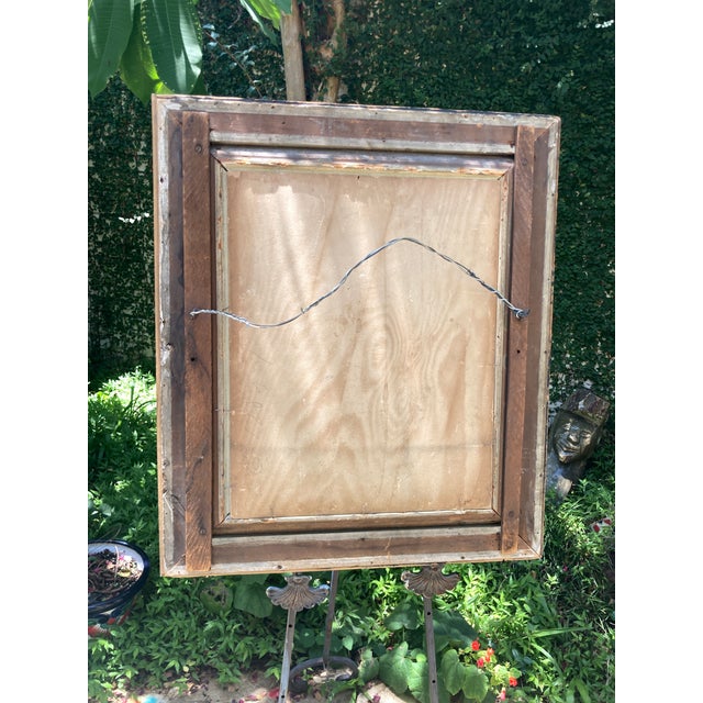 Large Antique Gold Frame With Antique Print of a Distinguished Man For Sale - Image 10 of 11