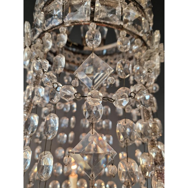 Antique Rococo Crystal Chandelier For Sale - Image 14 of 16