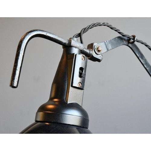 Large Scissor Lamp By Wilhelm Bader Circa 1930s Large extendable scissor mechanism - Original black paint - Original...