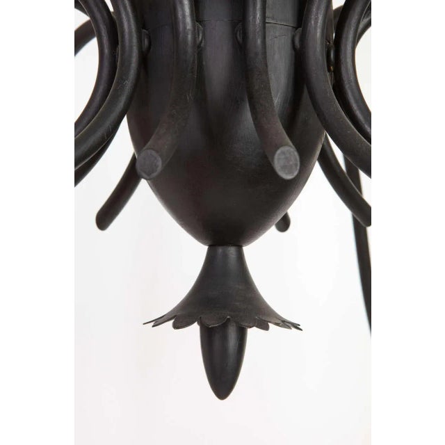 Black & White Chandelier, 1950s For Sale - Image 3 of 9