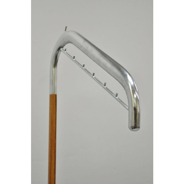 Vintage Italian Mid Century Modern Chrome Metal Clothing Rack Clothes Valet Hanger Chairish