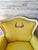 Vintage Yellow Silk Armchair For Sale In Chicago - Image 6 of 6
