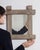 A mirror whose natural bleached oak, chunky cross joinery gives it real character at first glance. It was made in France...