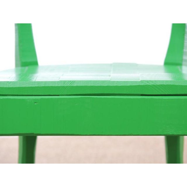 Vintage Green Side Chair For Sale - Image 10 of 17