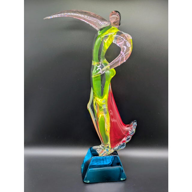 Modern 1990s Original Murano Glass "Bailadore" Sculpture: Signed Voltolina For Sale - Image 3 of 11