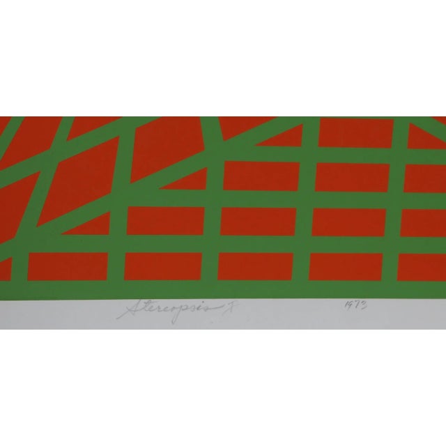 Artist: Roy Ahlgren, American (1927 - 2011) Title: Stereopsis I Year: 1973 Medium: Silkscreen, signed and numbered in...