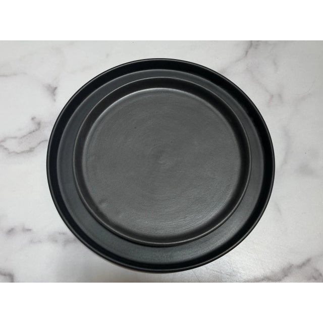 Casa Cubista Matte Tableware - Plates, Small, Black For Sale - Image 4 of 9
