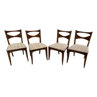 1950s Drexel 'Profile' Dining Chairs Designe by John Van Koert, Set of 4 For Sale