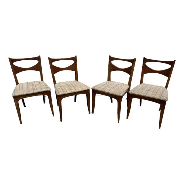 1950s Drexel 'Profile' Dining Chairs Designe by John Van Koert, Set of 4 For Sale