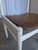 Vintage Dining Chair in White Beech Wood and Brown Leather Look Seat, 1970s For Sale - Image 10 of 18