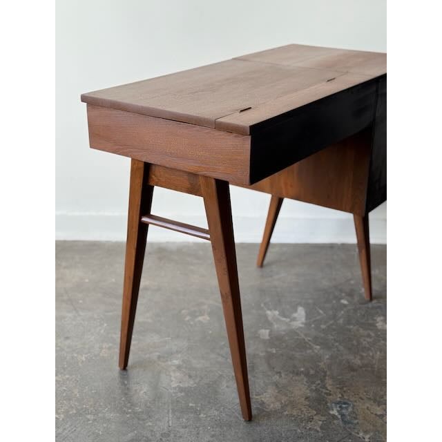 Wood 1960's Writing Desk/Vanity For Sale - Image 7 of 11