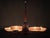 Large Art Deco Wood and Glass Six-Light Chandelier in Chrome, 1930s For Sale - Image 15 of 16
