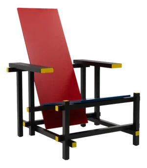 Red & Blue Chair by Rietveld for Cassina, 1980s