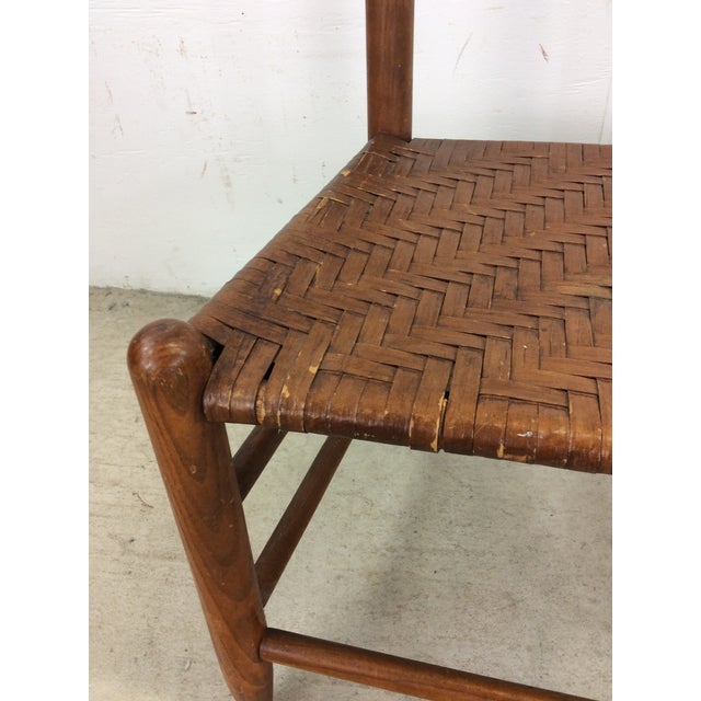 Mid Century Modern Gentleman’s Valet Butler With Woven Seat For Sale - Image 12 of 12