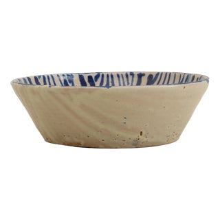 Danish Studio Ceramic Bowl, 1960s For Sale