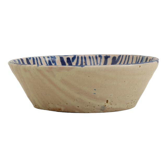 Danish Studio Ceramic Bowl, 1960s For Sale