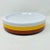 Vintage 1960s–70s Ingrid Ltd. Chicago Melamine Dinner Plates – Set of 6 in Orange, Yellow & White For Sale - Image 4 of 5