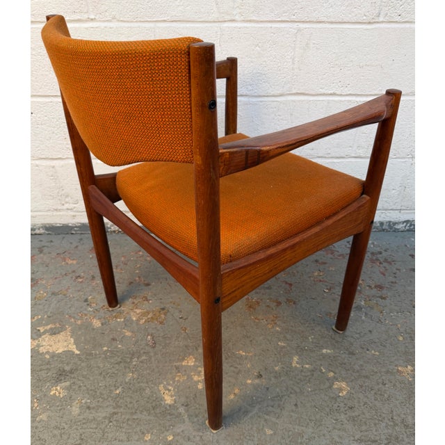 Set of Six Vintage Mid-Century Danish Teak Dining Chairs For Sale In New York - Image 6 of 18