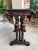 Brown Antique French Console Side Table Renaissance Petite Gothic Carved Oak C1880 For Sale - Image 8 of 12