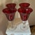 Glass Vintage Ruby Red Glass Goblets - Set of Six For Sale - Image 7 of 9