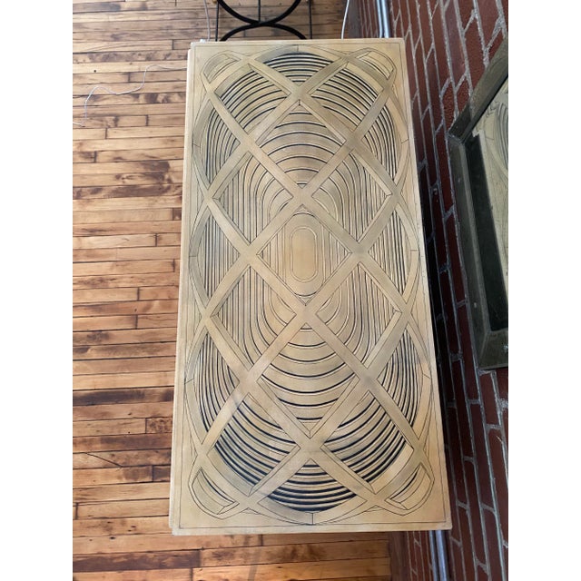 Mid 20th Century Piero Fornasetti Style Architectural Detail Bureau For Sale - Image 9 of 12