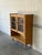 Mid-Century Modern Licentia Møbler Oak Glass Bookcase With Scalloped Edges Danish Mid-Century Modern 1970s For Sale - Image 3 of 11