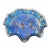 Mid 20th Century Colorful & Festive Americana Art-Glass Ruffled Bowl For Sale