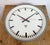 Gray Large Industrial Grey Factory Wall Clock from Pragotron, 1960s For Sale - Image 8 of 17