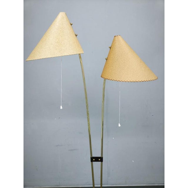 Rare sculptural floor lamp known as the “japanese lamp,” manufactured in czechoslovakia during the 1960s. The design is...