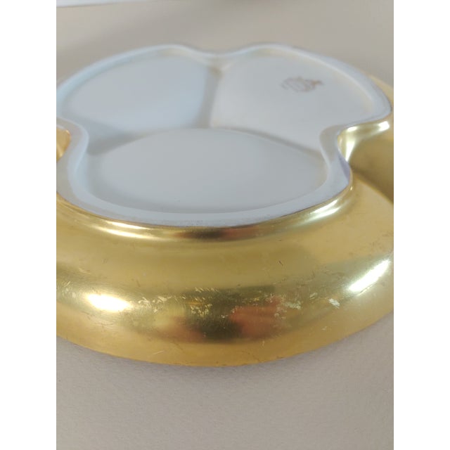 Pickard China Mid-Century Gold Pickard Tabletop Accesories- Set of 2 For Sale - Image 4 of 5