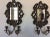 Victorian Antique Brass Repousse Mirror Candle Wall Sconces - Pair For Sale - Image 3 of 7