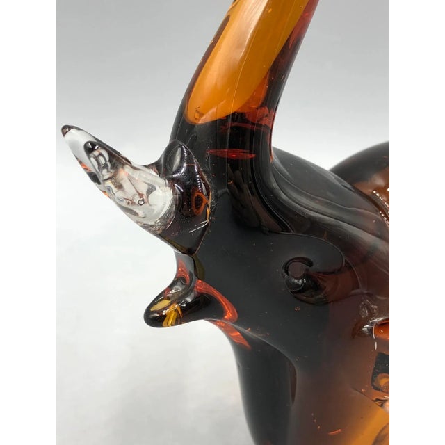 Mid-Century Murano Glass Elephant Figurine, 1950s For Sale - Image 6 of 11